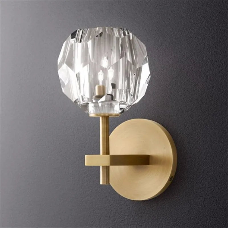 applique murale moderne en verre pour décoration romantique - vue 1 sur 12