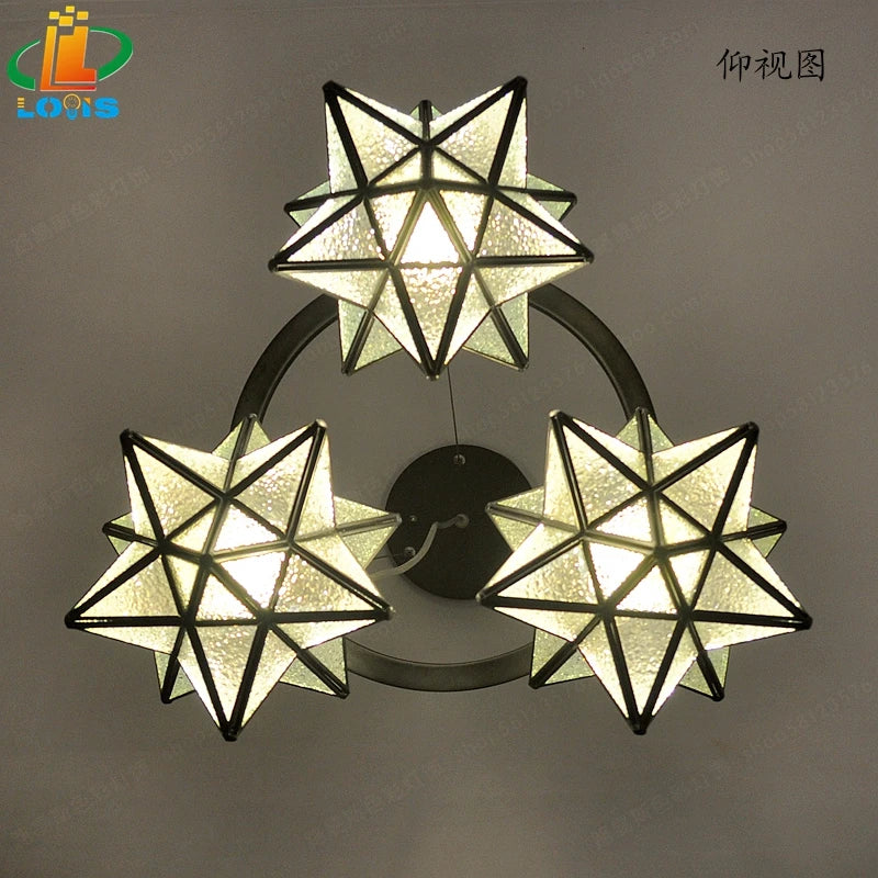 lustre pentacle créatif pour bar restaurant et intérieur - vue 5 sur 9