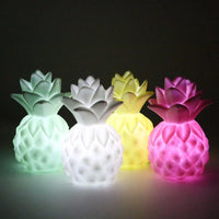 lampe de table led en silicone souple forme ananas