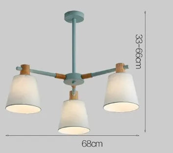lustre à led design nordique pour éclairage suspendu moderne - vue 8 sur 17