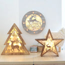 éclairage led vacances arbre noël cerf étoile décoration maison