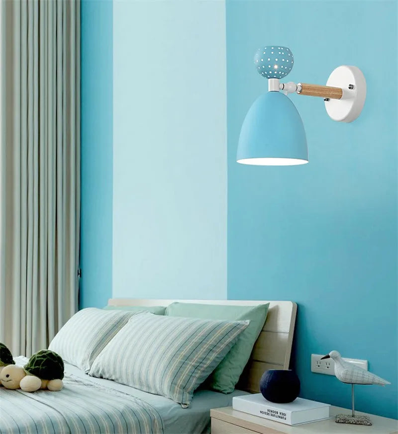 applique murale nordique moderne en bois pour lecture - vue 6 sur 13