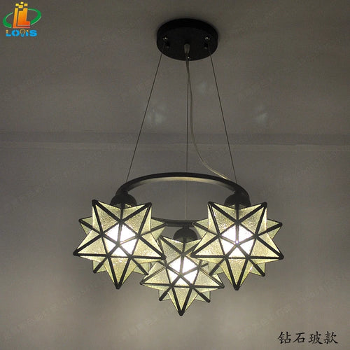 lustre pentacle créatif pour bar restaurant et intérieur - vue 5 sur 9