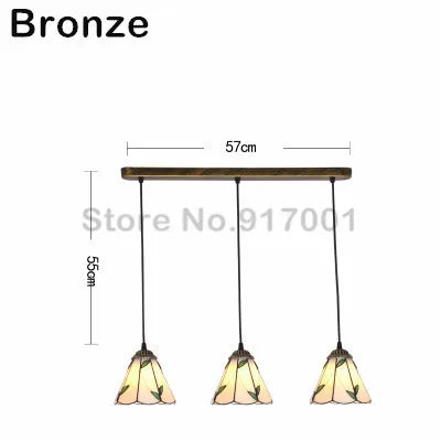 3 Heads Colorful Glass LED Pendant Lamps Light,Bedroom Suspension Hanging Ceiling Lamp - vue 14 sur 30