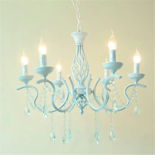 lustre en cristal de fer style pastoral européen élégant et raffiné - vue 10 sur 9