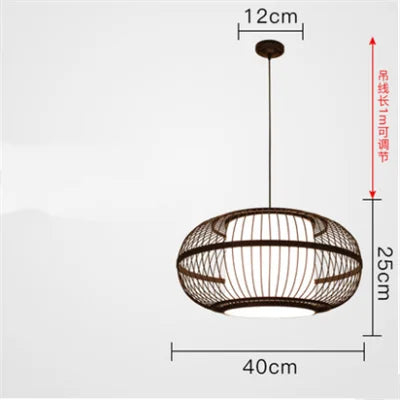 lanterne rustique japonaise osier bambou