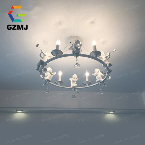 suspension rétro américaines résine bougie blanche décoration maison - vue 4 sur 8
