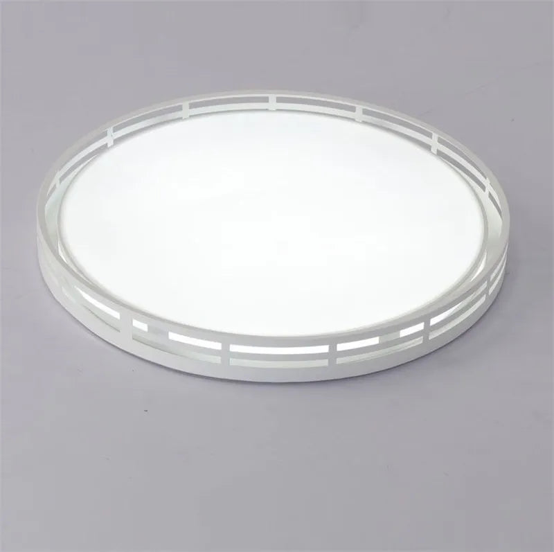 plafonnier led rond moderne en fer et acrylique - vue 3 sur 6
