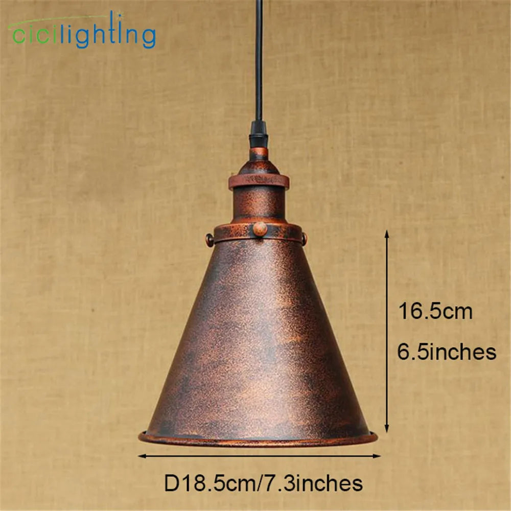 Edison lampe Loft Vintage industriel rétro Suspension lumière E27 support lampara Colgantes Suspension Luminaire éclairage rustique - vue 3 sur 5