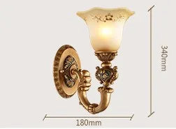 applique murale vintage rétro luminaire de luxe européen - vue 9 sur 11
