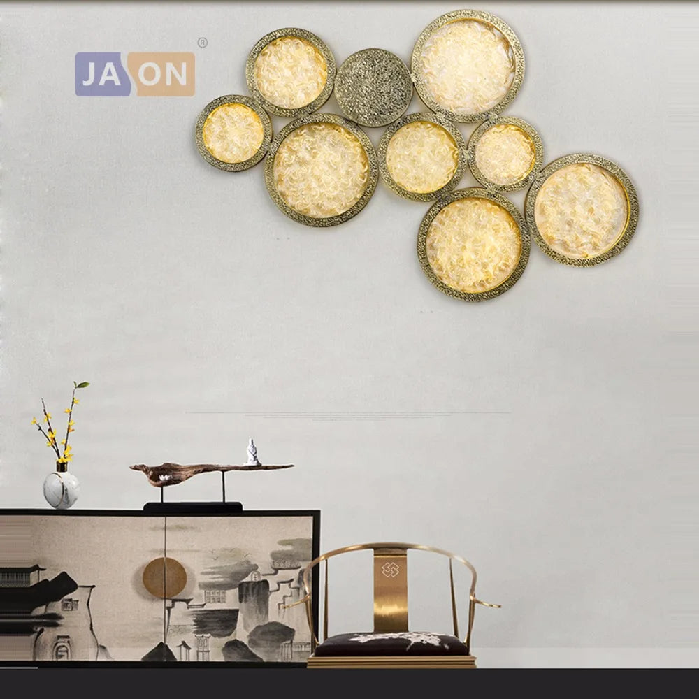 applique murale classique en verre cuivre pour intérieur élégant - vue 3 sur 9