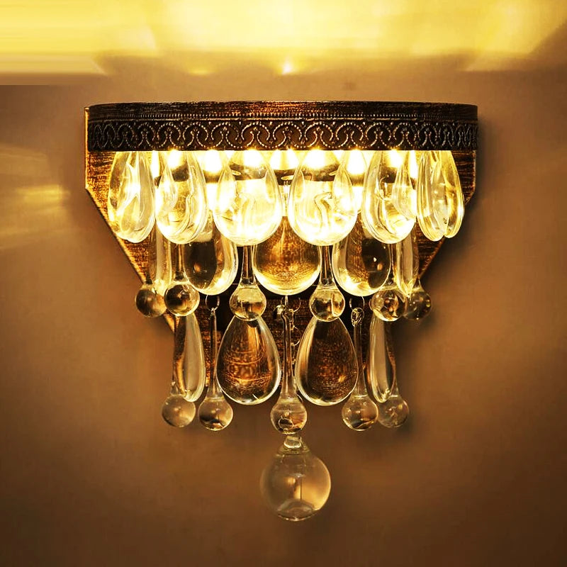 applique murale en cristal rétro pour intérieur et extérieur - vue 1 sur 7