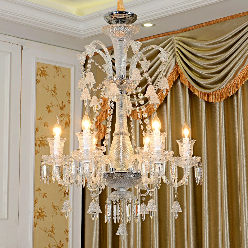 lustre en cristal à led pour un éclairage de luxe modernisé - vue 4 sur 10