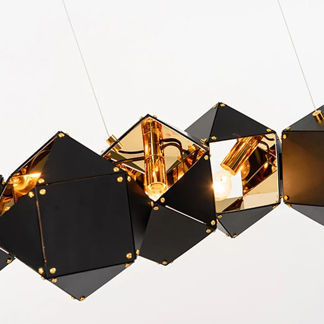 suspension design en fer et pierre pour intérieur moderne - vue 3 sur 5
