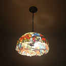 lustre rétro en verre teinté pour café et restaurant