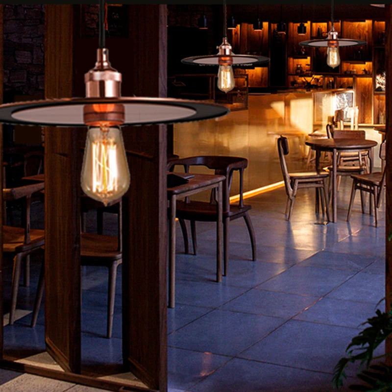 suspension vintage ufo led pour bar et restaurant - vue 3 sur 6
