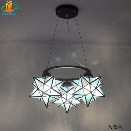 lustre pentacle créatif pour bar restaurant et intérieur - vue 2 sur 9