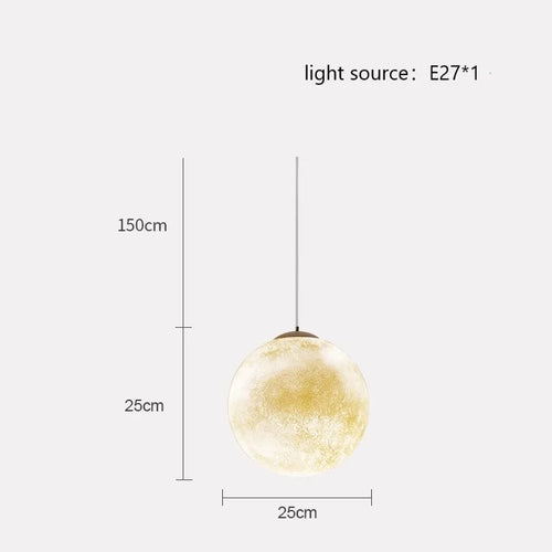 suspension créative en forme de lune pour une ambiance romantique - vue 10 sur 9
