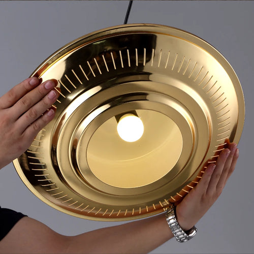 gzmj suspension ufo moderne en métal plaqué décoration - vue 5 sur 8