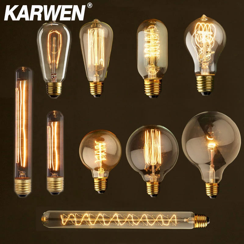 ampoule rétro vintage à filament pour décoration intérieure