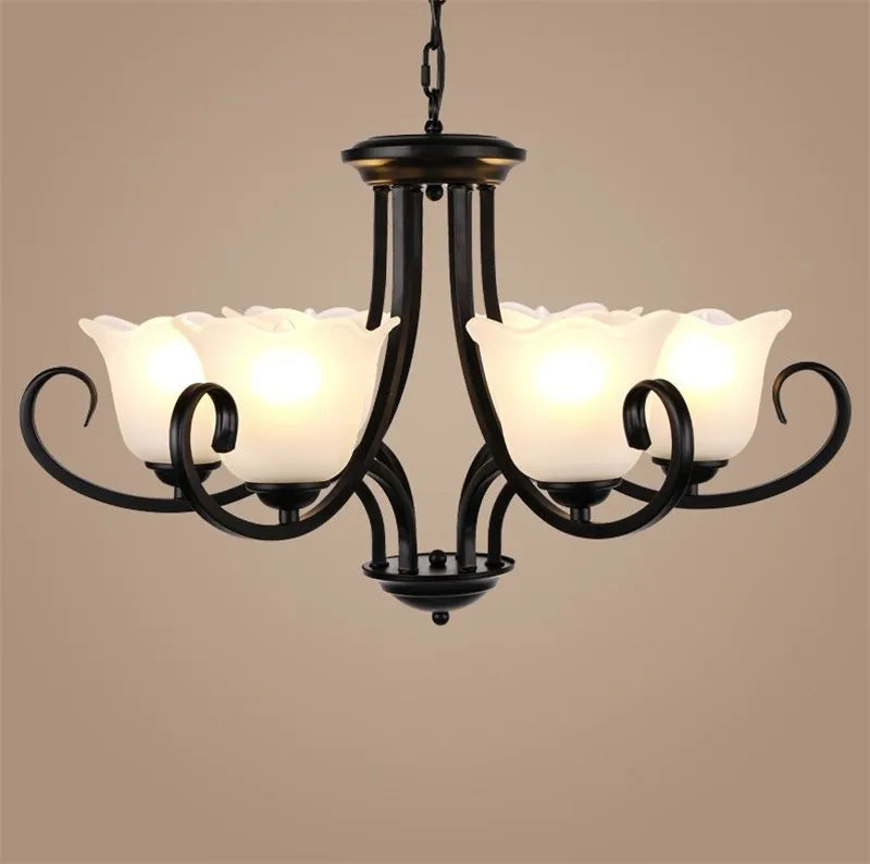 lustre suspendu en verre pour éclairage intérieur moderne - vue 4 sur 11