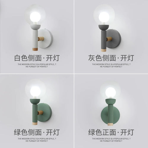 lampe de chevet nordique en verre design créatif pour salon et hôtel - vue 4 sur 9