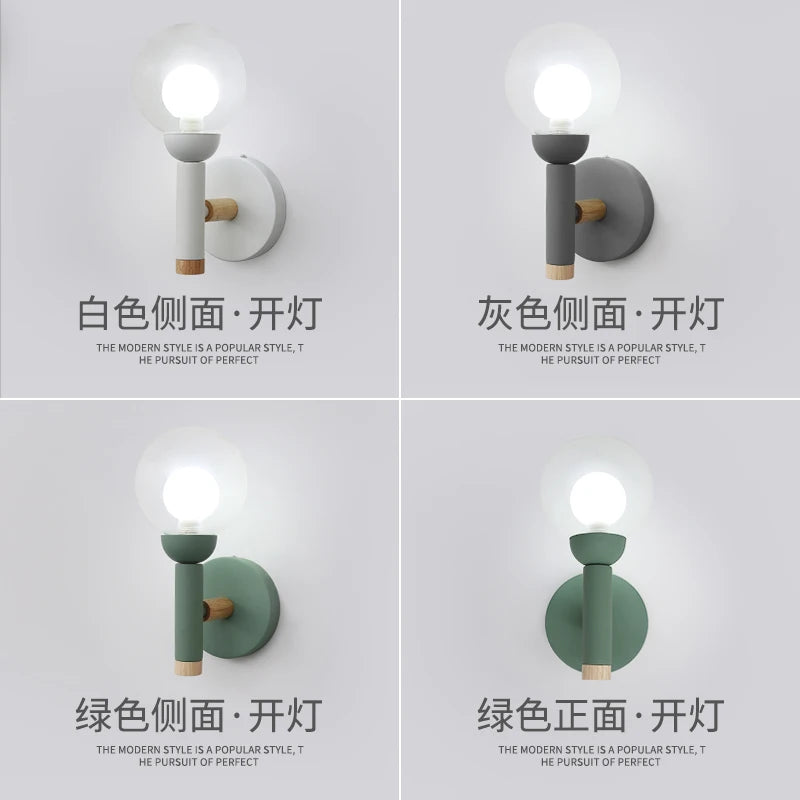 lampe de chevet nordique en verre design créatif pour salon et hôtel - vue 3 sur 9