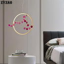 suspension en agate design post-moderne pour intérieur élégant