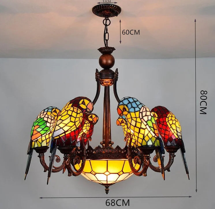 lustre suspendu perroquet lampe créative pour bar et club - vue 3 sur 12