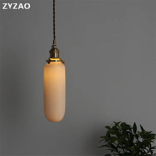 suspension nordique en céramique style industriel rétro pour divers espaces - vue 2 sur 9