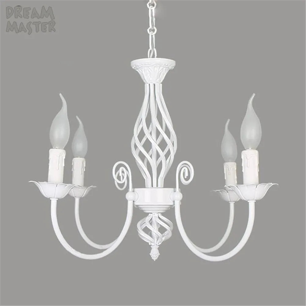 Lustre au Style européen à bougies moderne LED - vue 5 sur 10