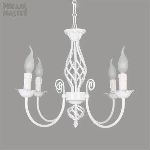 Lustre au Style européen à bougies moderne LED - vue 6 sur 10
