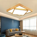 lampes led de plafond en bois massif moderne
