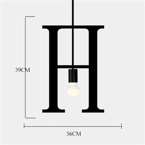 suspension nordique diy love luminaire décoratif pour loft et bar - vue 28 sur 29
