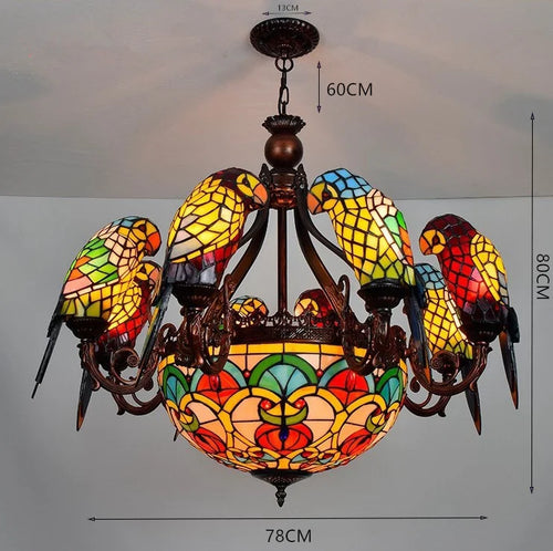 lustre suspendu perroquet lampe créative pour bar et club - vue 5 sur 12