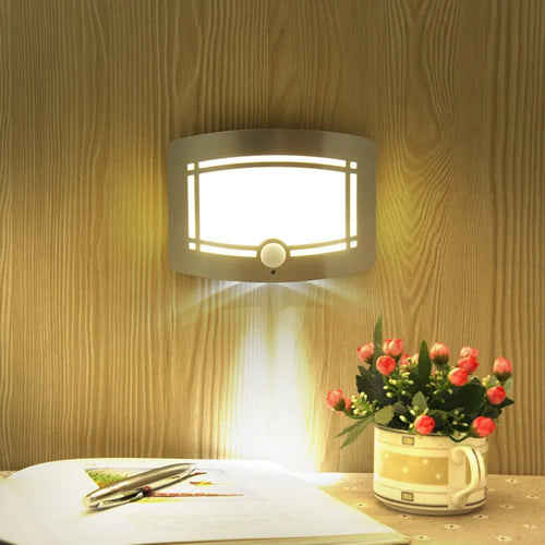 applique murale led avec détecteur de mouvement alimentée par batterie - vue 3 sur 5