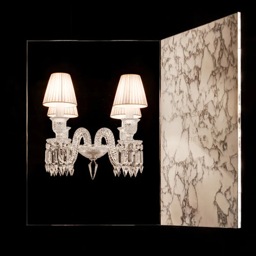 applique murale en cristal pour éclairage intérieur et mariage - vue 7 sur 10