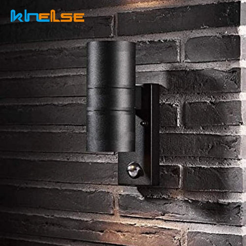 applique murale d'extérieur avec capteur de mouvement en acier inoxydable - vue 3 sur 10