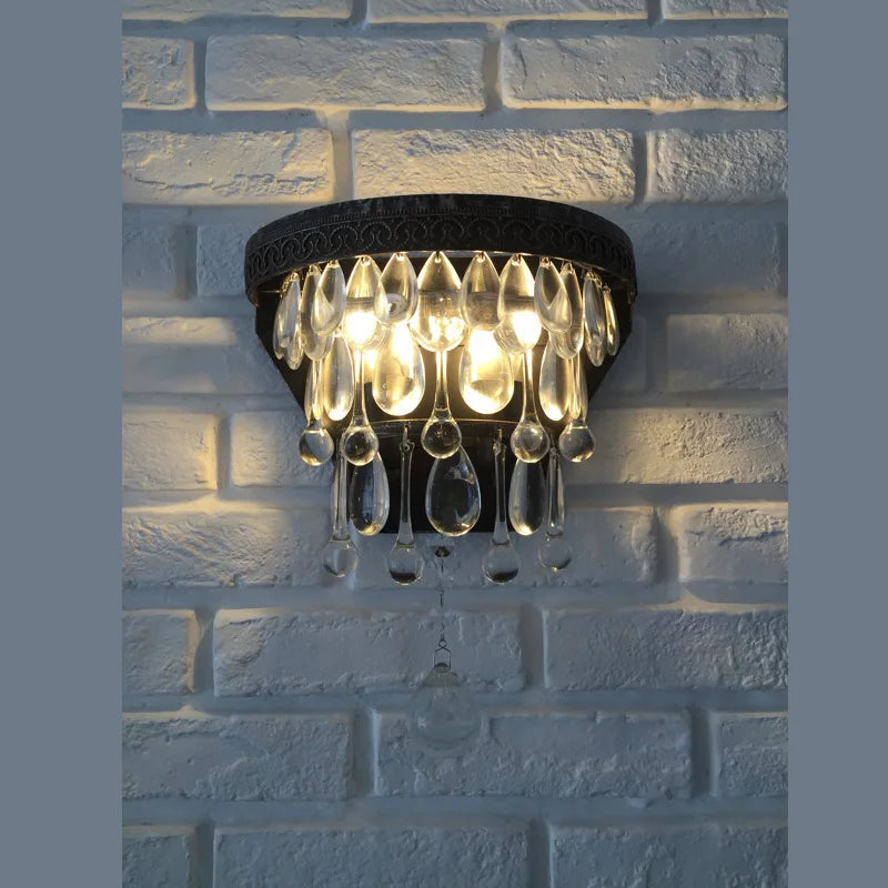 applique murale en cristal rétro pour intérieur et extérieur - vue 2 sur 7