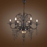 suspension en alliage post-moderne baroque design lumineux
