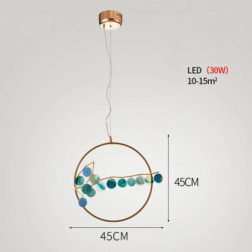suspension en agate design post-moderne pour intérieur élégant - vue 10 sur 10