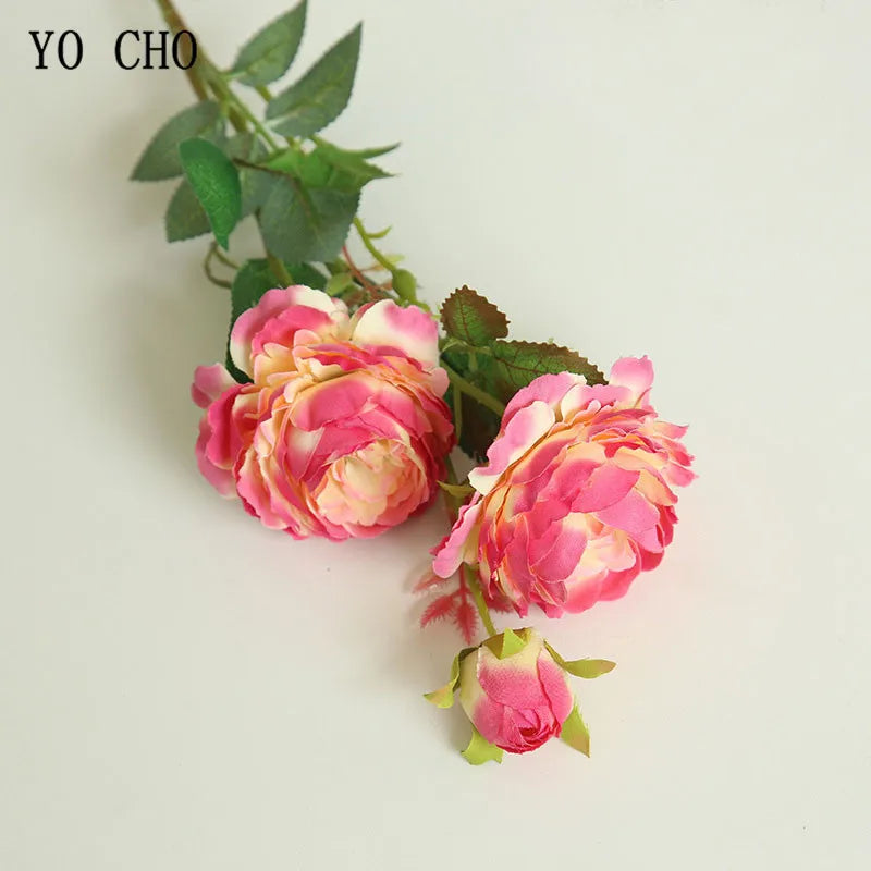 bouquet de fleurs artificielles roses pour décoration de mariage - vue 8 sur 16