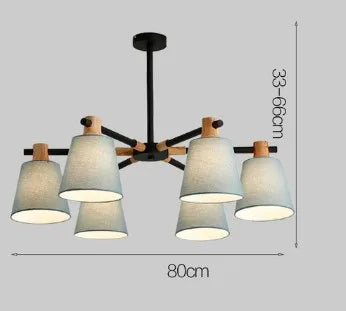 lustre à led design nordique pour éclairage suspendu moderne - vue 10 sur 17