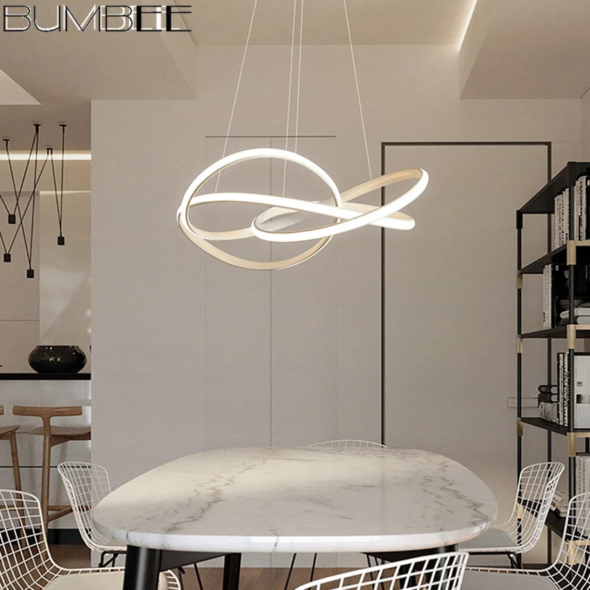 lustre moderne design pour salon restaurant ou chambre - vue 4 sur 9