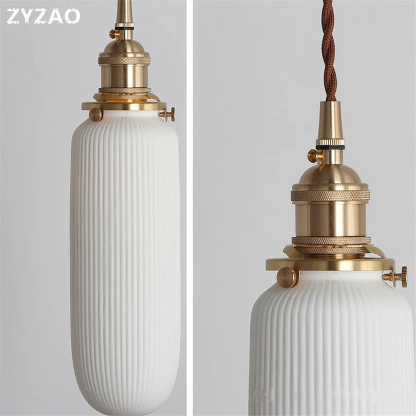 suspension nordique en céramique style industriel rétro pour divers espaces - vue 3 sur 9