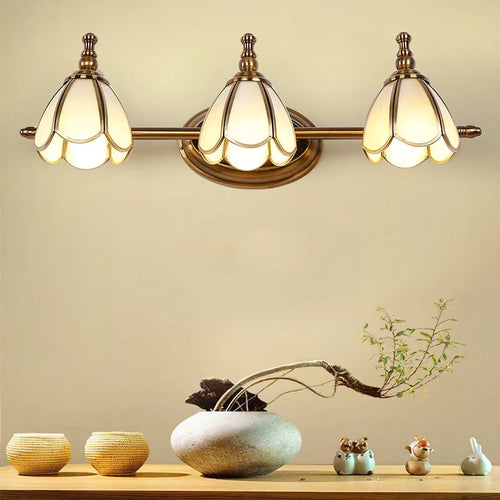 applique murale vintage miroir avec éclairage led pour maquillage - vue 2 sur 10