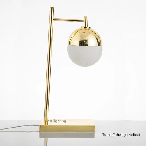 lampe à poser en verre créative style nordique moderne - vue 2 sur 6