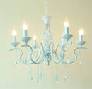 lustre en cristal de fer style pastoral européen élégant et raffiné