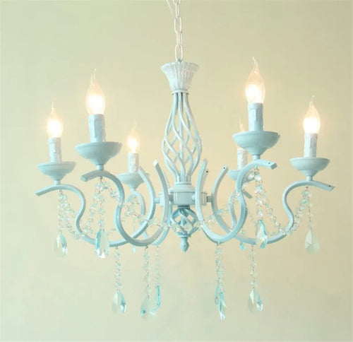 lustre en cristal de fer style pastoral européen élégant et raffiné - vue 4 sur 9