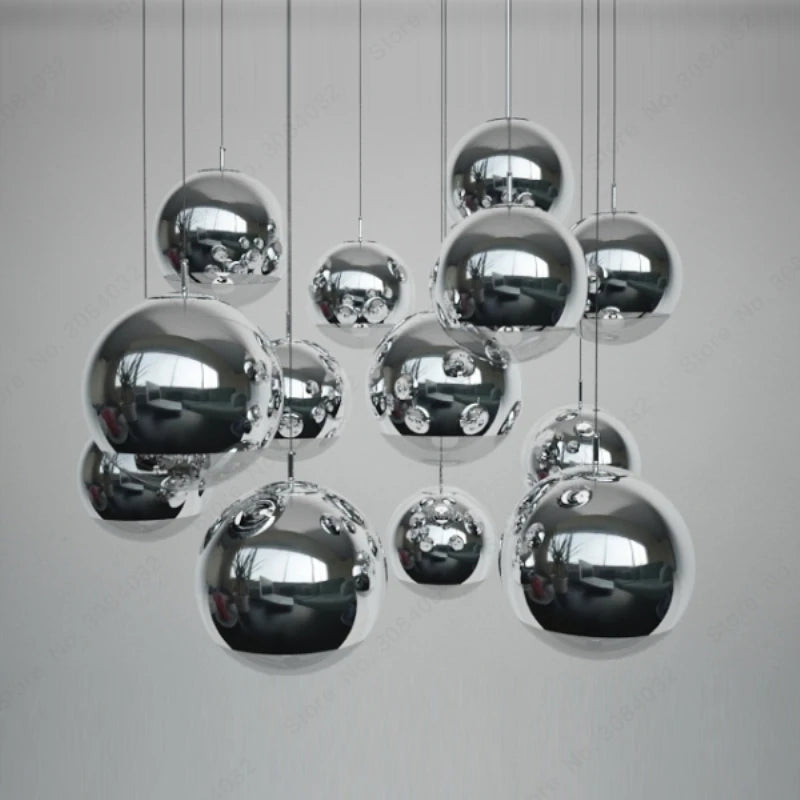 Suspension moderne classique en galvanoplastie design célèbre boule d'étoile - vue 4 sur 8